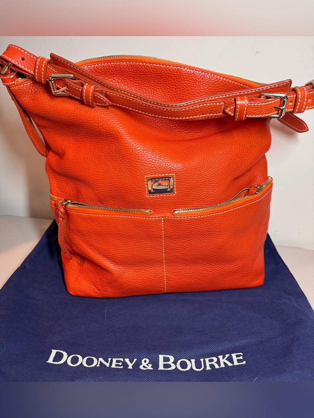 Dooney & Bourke Medium Dillen Pebbled Leather Shoulder Bag